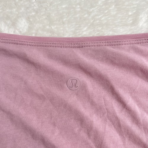 Camicia oversize Lululemon Back in Action manica lunga donna 8 rosa collo barca - Foto 11 di 16