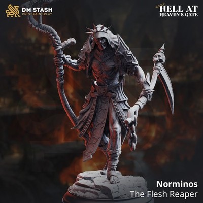 Norminos - The Flesh Reaper,Undead,Monster, 3D Printed Miniature, D&D