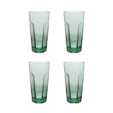 Glass Tumbler Set of 4 Recycled Haze Glass Cocktail Juice Water Drinkware 500ml