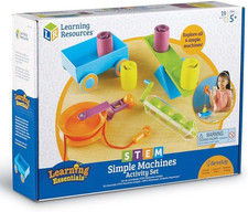STEM Simple Machines Activity Set, Hands-On Science Activities, 19 Pieces, Ages