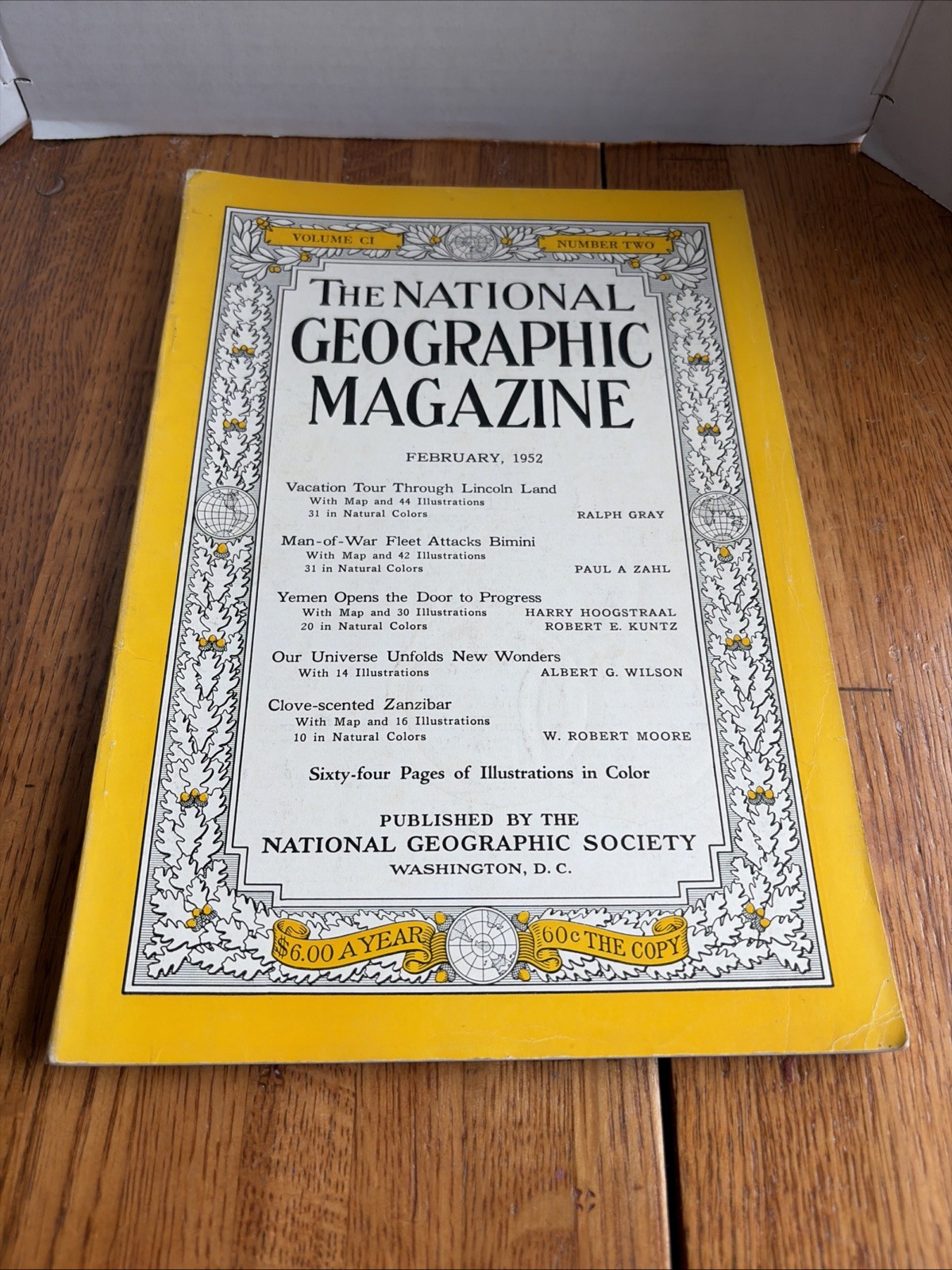 Vintage National Geographic Magazine February 1952