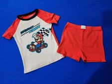 MARIO KART BOYS 2PC PAJAMAS SHORT SLEEVES / SHORT BOTTOMS SIZE 10 VERY NICE!