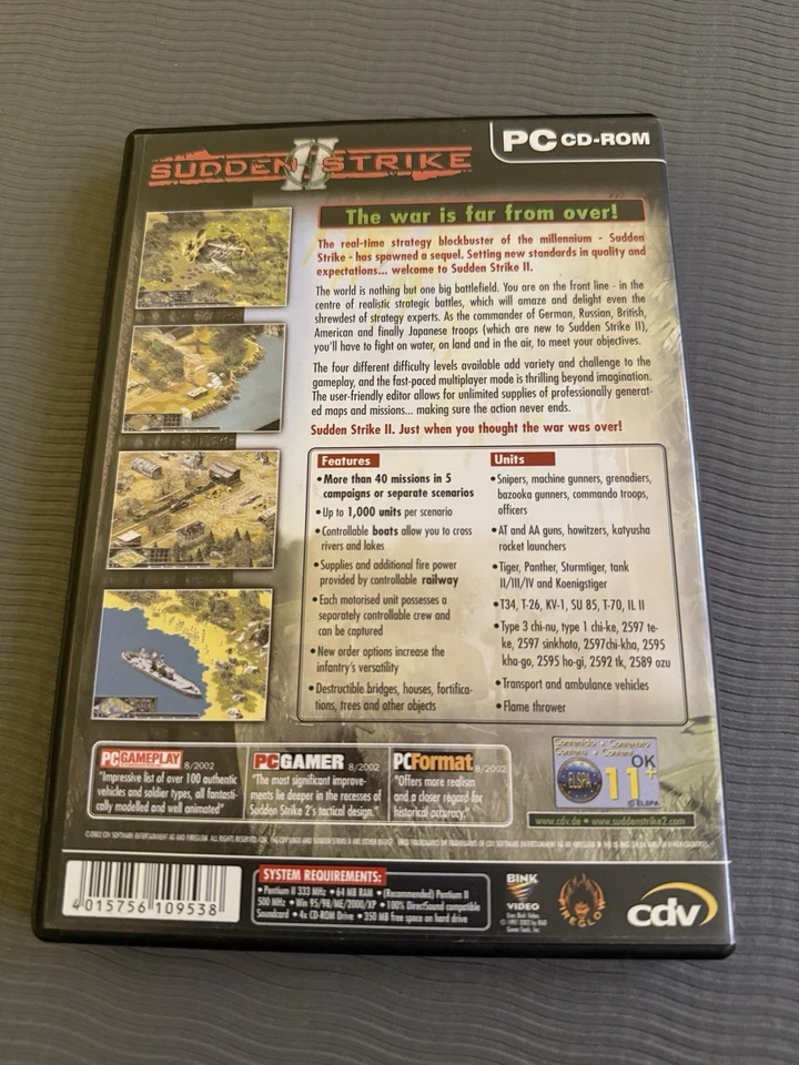 Sudden Strike 2 PC CD-ROM RTS War Simulator Game - Image 2 of 4