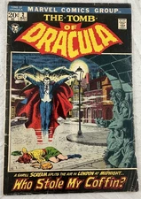 Original Comic The Tomb Of Dracula #2 Marvel Comics Group 1972