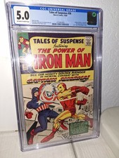 TALES OF SUSPENSE #58 CGC 5.0 OW/WP Captain America vs Iron Man 2nd Kraven