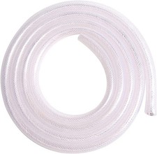 1-1/4" ID x 1-5/8" OD Soft Braided PVC Tubing, Clear 1-1/4 ID, Transparent