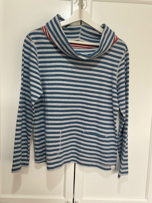 Seasalt Four Winds Reversible Top blue and red Stripes - UK size 10