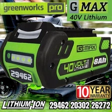 29472 For Greenworks 40V 8.0Ah Lithium G-MAX Battery 29462 29482 29252 2901319