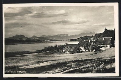 Stephanskirchen, Partie am Simssee, Ansichtskarte 