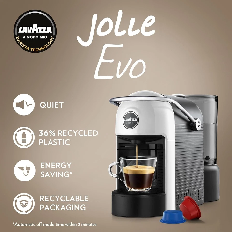 Lavazza A Modo Mio Jolie EVO Kaffeekapselmaschine 1250W 0,6 Liter - Weiß - Bild 2 von 4