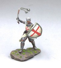EAGLE MINIATURES CRUSADERS  SARACENS TEM012 TEMPLAR ATTACKING WITH FLAIL