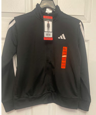 NWT adidas youth tricot jacket size medium 10/12 - A255