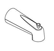 Moen 3853 Tub Spout With Integrated Diverter