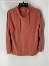 Athleta Womens Orange Sundown Alliance Long Sleeve Pullover Hoodie Size XS