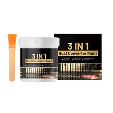 3 in 1 Rust Converter Paint Matte Black Anti-Rust Coating Metal Rust Converter