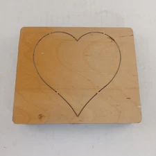 Heart #6 Shapes Ellison Educational Equip Accucut Wood Dies 6"x5" 