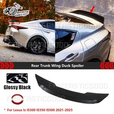 For Lexus Is500 Is350 Is300 2021-2025 Glossy Black Rear Trunk Wing Duck Spoiler