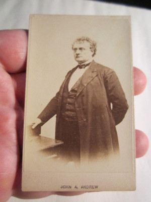ANTIQUE CDV PHOTO Circa 1880s GOV JOHN A ANDREW OF MASSACHUSETTS- BBA-40