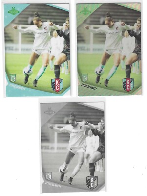 2022 PARKSIDE NWSL ELYSE BENNETT RC BASE FOIL B&W #110 K/C CURRENT 3 CARD
