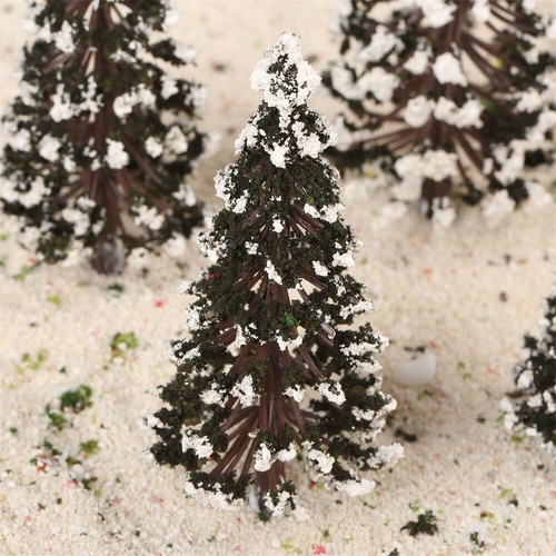 16pcs Plastic&Foam Model Trees Train Railway Layout Diorama Scene 6/8/10/12cm - Picture 9 of 10
