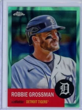 2022 Topps Chrome Platinum #384 Robbie Grossman Aqua Lava /299