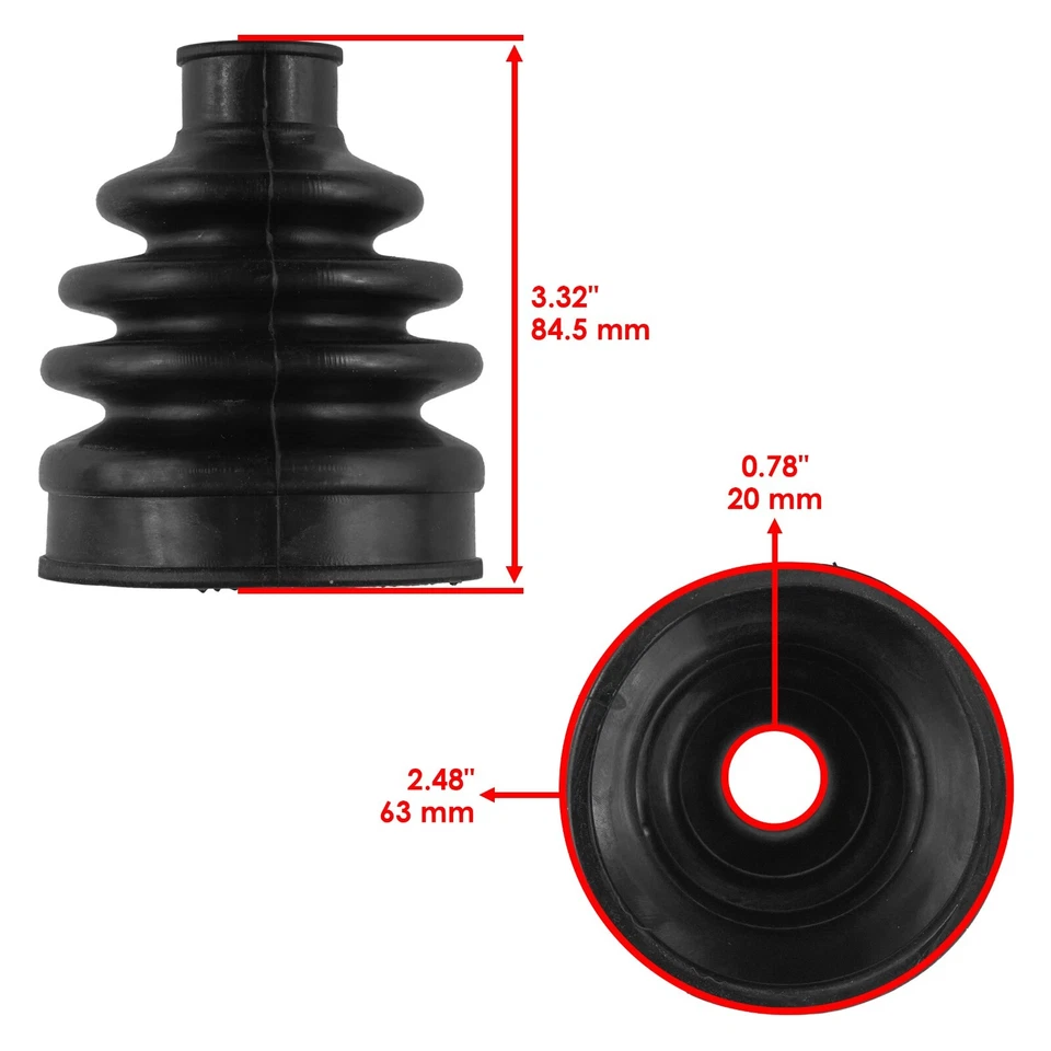 Rear Axle LH or RH Inner CV Boot Kit for Yamaha Grizzly 700 YFM700 2016 - 2020 - Image 2 of 4