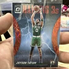 2023-24 Optic Raining 3s Jason Tatum Red Scope No. 18