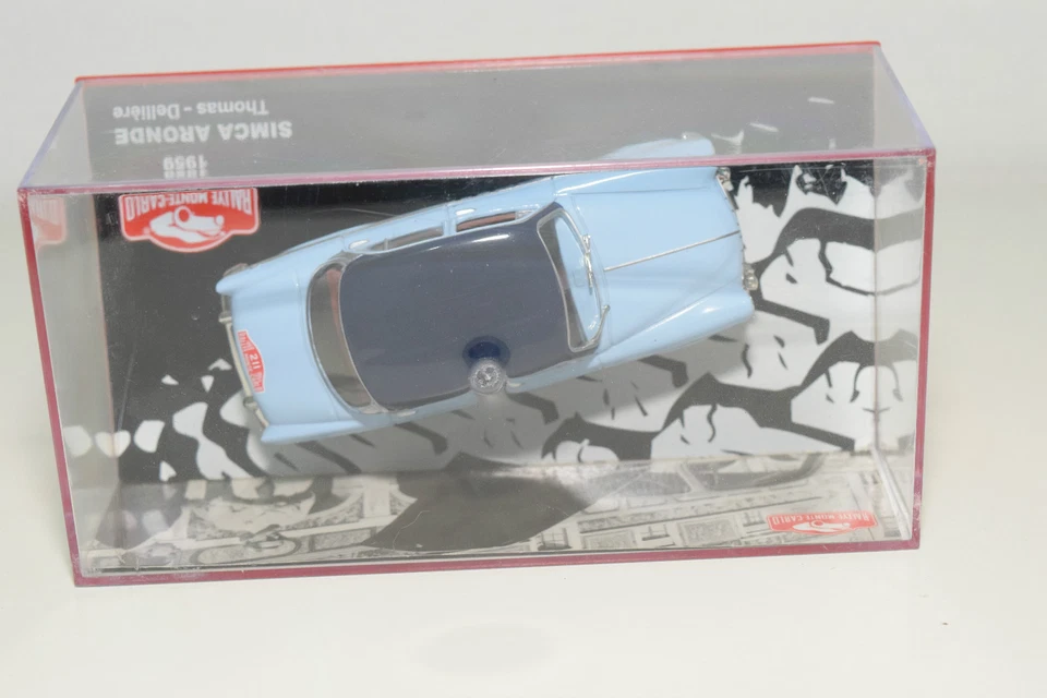 . ALTAYA SIMCA ARONDE 1959 RALLYE MONTE CARLO THOMAS DELLEERE MINT BOXED - Immagine 4 di 4