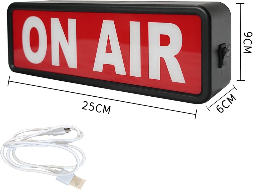 ON AIR SIGN LED LIGHT Recording Sign Studio Warning Signfor (StudioHome Studio - Image 2 of 4