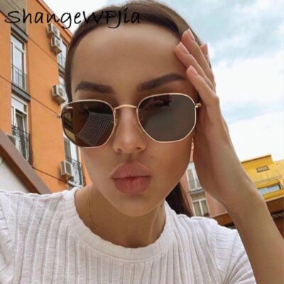 Hexagon Metal Frame Sunglasses - Acrylic Lens UV400 Photochromic Fishing Eyewear