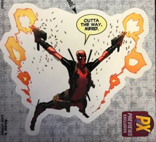 Deadpool -  Outta My Way  . Vinyl Decal Sticker Marvel