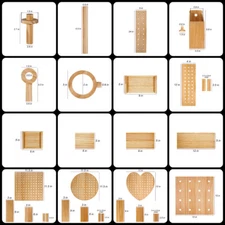 Craft County - Customize Your Own Pegboard System - Unfinished/Natural Pegboard