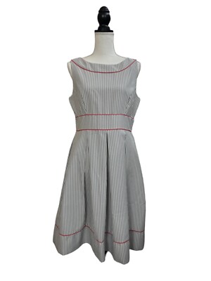 Jessica Howard Womens Multicolor Striped Lined Dress 12