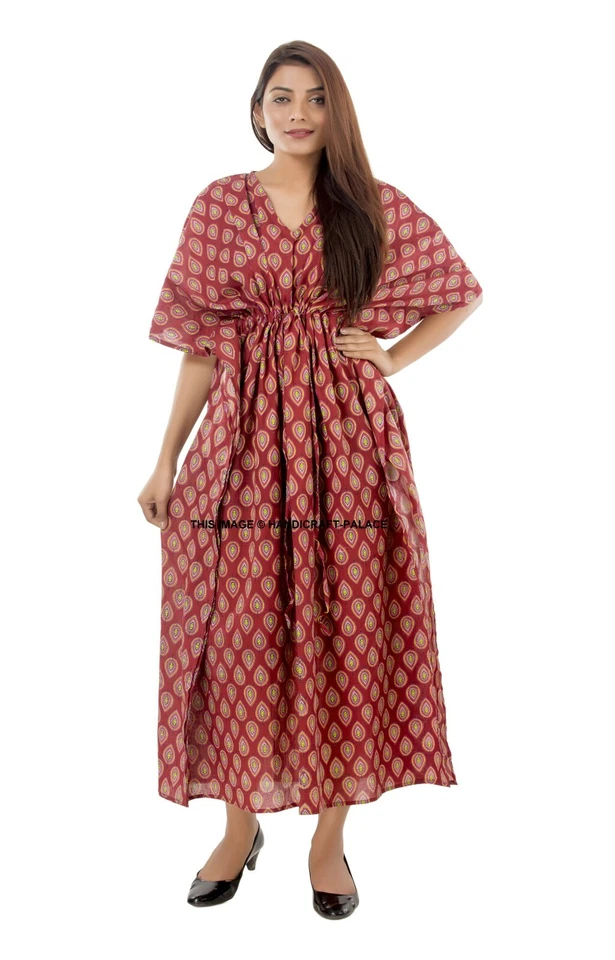 Lot Of 10 Long Kaftan Nightwear Night Dress Caftan Bohomean Sundress Womens - Image 2 of 4