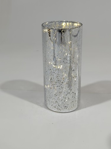 Set Of 3 Silver Mercury Glass Microlight Candles 8” By Valerie Parr Hill - Picture 7 of 12