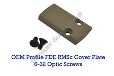 FDE Cerakote Aluminum Cover Plate for OEM & Combat Glock Slide 43/48 RMSc 407K