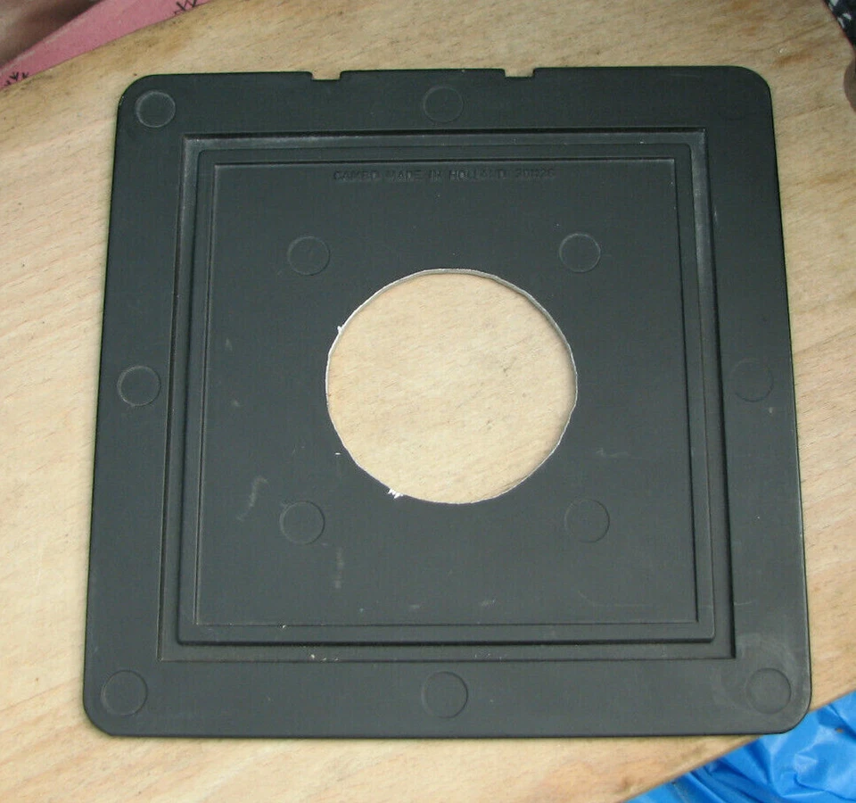 Cambo Calumet SC Monorail 10x8 5x4 lens board  compur 2 ,  55mm hole - Image 2 of 3