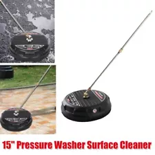15" Pressure Washer Surface Cleaner 4000PSI 1800RPM with 2x Extension Wand Kit
