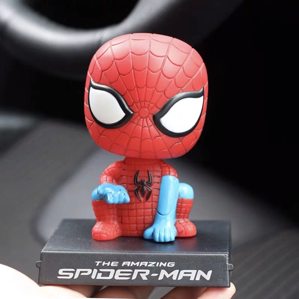 Figura de acción de PVC Superhéroe Spider-Man Bobblehead juguetes regalo stock en EE. UU. Foto 3 de 4