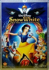 Snow White and the Seven Dwarfs Blu Ray,DVD,2009,3 Disc Set Authentic Disney