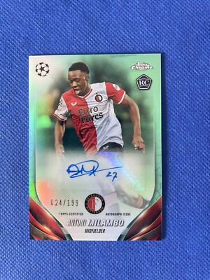 Antoni Milambo Auto Rookie Topps Chrome / 199 Hobby RC Feyenoord 