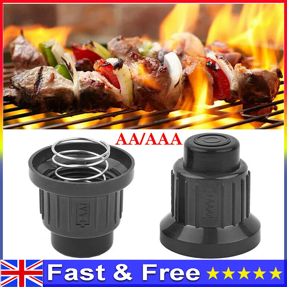 2-Pack AA Battery Igniter Button Caps For BBQ Gas Grill - Black Plastic, 3.12cm 10 thumbnail image