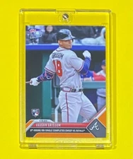 2023 MLB Topps Now Vaughn Grissom Rookie ORANGE PARALLEL /5 SSP Braves #136 RC