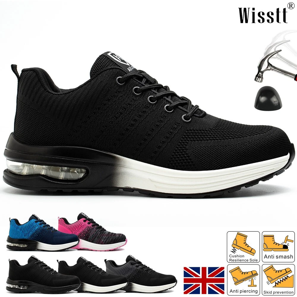 Comfy steel shop toe cap trainers