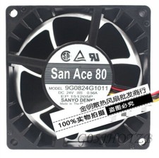 1 pcs SANYO 8038 8CM 9G0824G1011 24V 0.56A 3-wire inverter cooling fan
