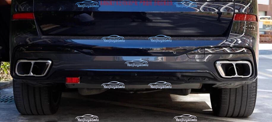 Silver Stainless Rear Exhaust Muffler Tip End Pipe Outlet For 2019-2023 BMW X5 7 - Image 3 of 4