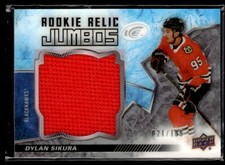 2018-19 Upper Deck Ice Rookie Relic Jumbos Dylan Sikura Chicago Blackhawks