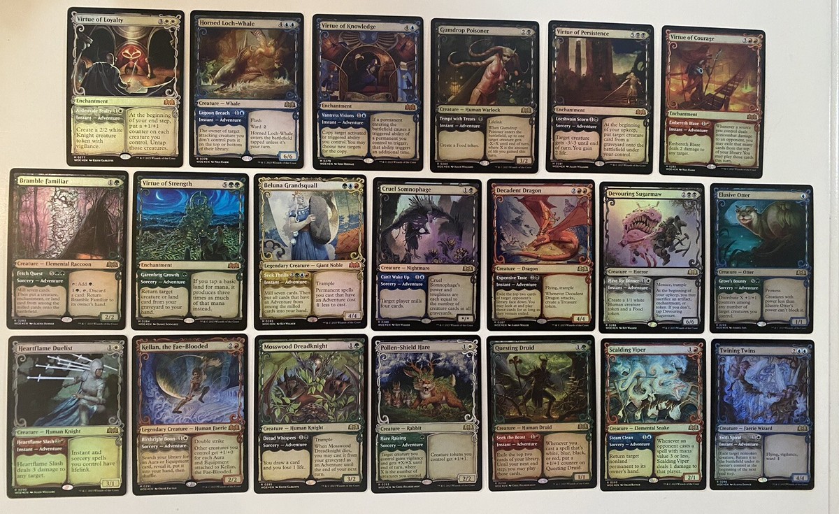 MTG Complete Set *Foil* Showcase (20/20) Wilds Of Eldraine NM/MT