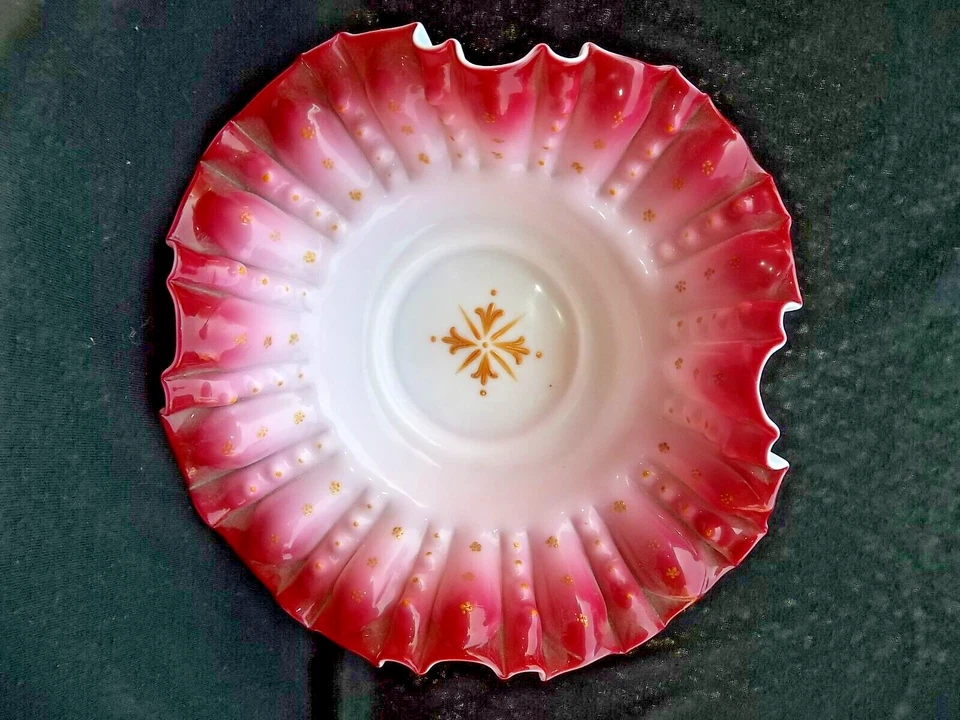 CESTA DE BODA NOVIAS VICTORIANAS CUENCO DE VIDRIO ARTE ROSA CON MARCO PLATEADO Foto 4 de 4