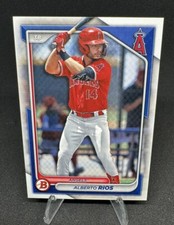 2024 Bowman Baseball Paper Prospects Alberto Rios BP-98 Los Angeles Angels